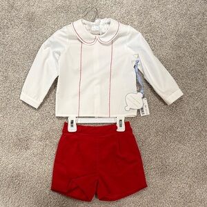 Edgehill Collection White and Red Kids Matching Set